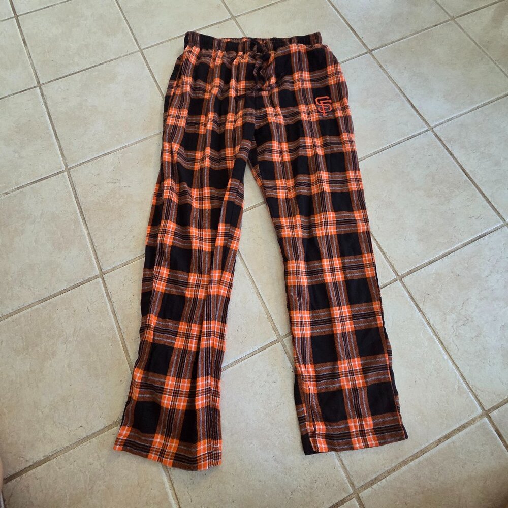 Men's medium Giants plaid pajama bottoms